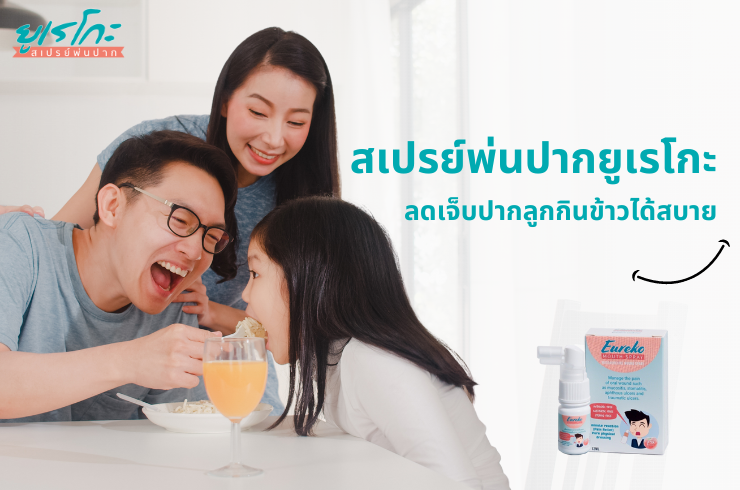 Eureko Mouth Spray: สเปรย์พ่นแผลในปาก – บรรเทาปวดและเร่งการหายของแผลในช่องปาก