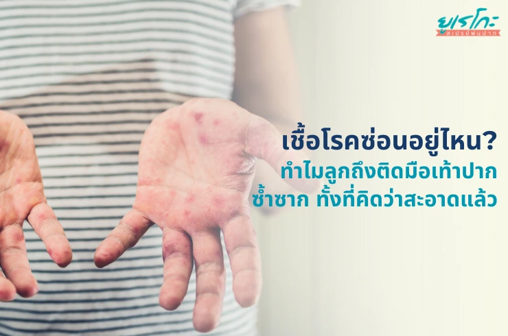 เชื้อโรคซ่อนอยู่ไหน? ทำไมลูกถึงติดมือเท้าปากซ้ำซาก ทั้งที่คิดว่าสะอาดแล้ว